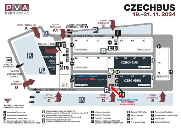 plánek VELETRH CZECHBUS 2024